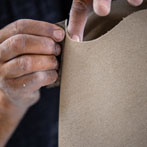 Ashraf Hanna at work in his studio 2019